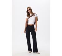 Stradivarius D92 Straight wide Blu scuro 38
