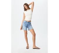 Stradivarius D93 Short denim longline SLAVATO DENIM BLU CHIARO 44
