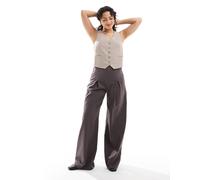 Stradivarius - Gilet color talpa-Neutro XL