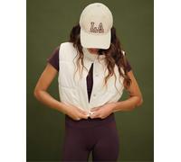 Stradivarius - Gilet imbottito marrone taglio corto L