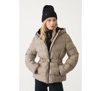 Stradivarius Giubbotto imbottito cappuccio e cintura Beige XL