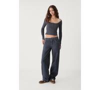 Stradivarius Jeans larghi baggy SLAVATO GRIGIO DENIM SCURO 44