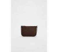 Stradivarius Mini borsa a palline effetto camoscio Marrone OS