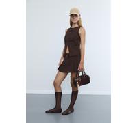 Stradivarius Minigonna pantalone a righe elegante Viola L
