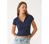 Stradivarius - Polo blu navy L