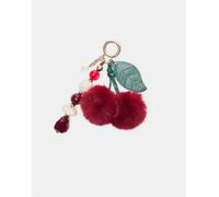 Stradivarius - Portachiavi rosso con ciondolo a ciliegia e perline M