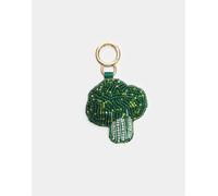 Stradivarius - Portachiavi verde con charm a forma di broccoli con perline M