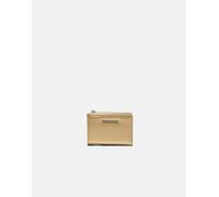 Stradivarius - Portafoglio portacarte giallo saffiano M