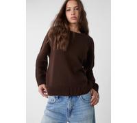 Stradivarius Pullover in maglia con collo rotondo Marrone M
