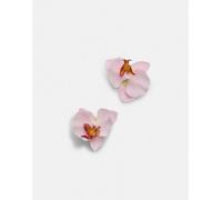 Stradivarius - Set di 2 fermagli per capelli rosa a forma di orchidea M