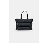 Stradivarius Shopper in tessuto con cerniere Nero OS