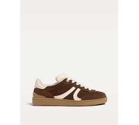 Stradivarius - Sneakers in pelle marroni-Marrone 36