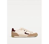 Stradivarius - Sneakers rétro beige combinate-Multicolore 38