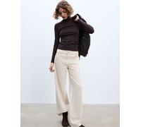 Stradivarius - T-shirt basic accollata marrone XL