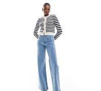 Stradivarius Tall - D77 - Jeans minimal azzurri con tasche-Blu 38