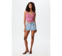 Stradivarius Top basic con spalline Malva XS