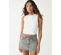 Stradivarius - Top bianco in cotone senza maniche XL