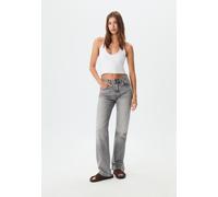 Stradivarius Top corto halter Bianco S
