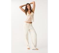 Stradivarius Top halter paillette Vaniglia XS