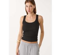 Stradivarius - Top nero con fascette XS