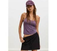 Stradivarius - Top senza maniche basic viola S