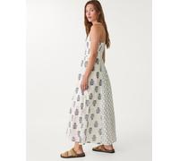 Stradivarius - Vestito midi blu navy L