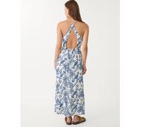 Stradivarius - Vestito midi con schiena scoperta blu reale-Blu navy M