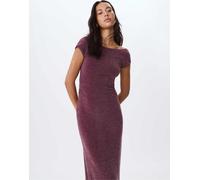 Stradivarius - Vestito midi con schiena scoperta viola L