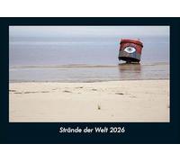 Strände der Welt 2026 Fotokalender DIN A4: Monatskalender mit Bild-Motiven aus Fauna und Flora, Natur, Blumen und Pflanzen