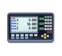 STRAFBRG 3 Assi LCD DRO 2 Assi LCD DRO Set Lettura Digitale con 2/3 Pezzi 50-1000mm Encoder lineare Righello, 13 Lingue for tornio fresatura,Set di Lettura Digitale(GCS908-3)