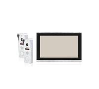 STRAFBRG di videocitofono con campanello in metallo for la casa, telecamera for intelligente Tuya, monitor touch 1080P a 4 fili e 160°, Dispositivi Di Sicurezza(10inchS 2v1 S)