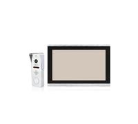 STRAFBRG di videocitofono con campanello in metallo for la casa, telecamera for intelligente Tuya, monitor touch 1080P a 4 fili e 160°, Dispositivi Di Sicurezza(10inchS 1v1 S)