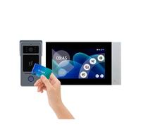 STRAFBRG Kit videocitofono intelligente Tuya Wi-Fi 1080P a 2 fili, schermo LCD IPS da 7'', telecamera, campanello, sicurezza porta D41, Dispositivi Di Sicurezza(1to1 7 inch)