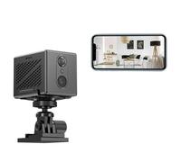 STRAFBRG Mini telecamera Wi-Fi da 3 MP con batteria ricaricabile integrata 2400 mAh, IP di sorveglianza zoom 5X e rilevamento umano for interni,Tranquillità sempre(3MP with 64G Card)