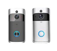 STRAFBRG Videocitofono Wi-Fi HD Smart Home Wireless APP Campanello Telecamera di sicurezza Visione notturna IR, Dispositivi Di Sicurezza(Noir)