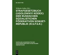 Strafgesetzbuch (Ugolownyi Kodex) der Russischen Sozialistich (Copertina rigida)