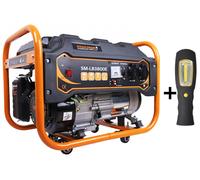 Strahlemann Produttore Corrente 7 Ps Benzina 3,3kW 230V + Cob Batteria