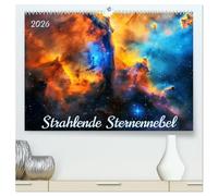 Strahlende Sternennebel (hochwertiger Premium Wandkalender 2026 DIN A2 quer), Kunstdruck in Hochglanz: Faszinierende Bilder von der astralen Majestät und der zeitlosen Schönheit spektakulärer Nebel.