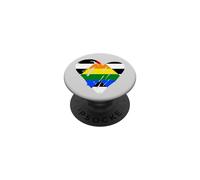 Straight Ally Pride Bandiera Cuore PopSockets PopGrip Adesivo