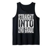 Straight Into 2nd Grade Shirt Back to School Second Grade Canotta