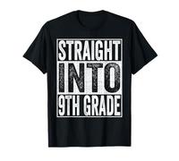 Straight Into 9th Grade Shirt Back to School Ninth Grade Maglietta