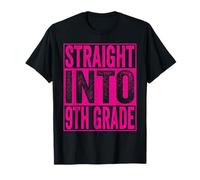 Straight Into 9th Grade Shirt Back to School Ninth Grade Maglietta