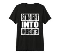 Straight Into Kindergarten Tee First Day of Back To School Maglietta Premium