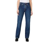 Pepe Jeans Straight Jeans HW Deep Ocean, Blu (Denim), 34W x 30L Donna