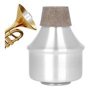 Straight Mute Trumpet, Cork Mute Trumpet Mute, Aluminum Alloy Trumpet Mute, Lightweight Trumpet Accessories, Silent Trumpet Mute, Mute for Trumpet, Trumpet Cork Mute, Mute for Musical Instruments