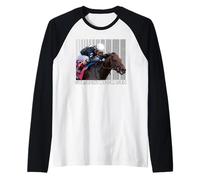 Straight No Chaser Horse, Corsa di Cavalli, del Mar, Santa Anita Maglia con Maniche Raglan