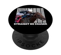 Straight No Chaser Horse, Corsa di cavalli, Del Mar, Santa Anita PopSockets PopGrip Adesivo