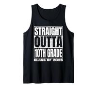 Straight Outta 10th Grade Graduate Class Of 2025 Tenth Grade Canotta