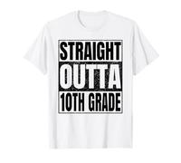 Straight Outta 10th Grade Graduate Class of 2026 Tenth Grade Maglietta