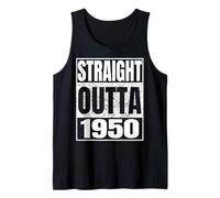 Straight Outta 1950 Classic Year Birth of Birthday Vintage Canotta